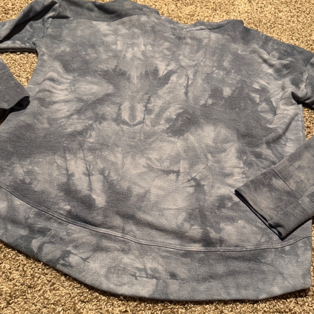 Alabama Crimson Tide Blue-Grey Tie-Dye Embroidered Hi-Lo Sweatshirt (M) - EUC! - Picture 9 of 9